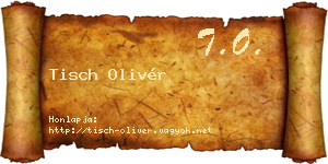 Tisch Olivér névjegykártya