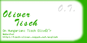 oliver tisch business card